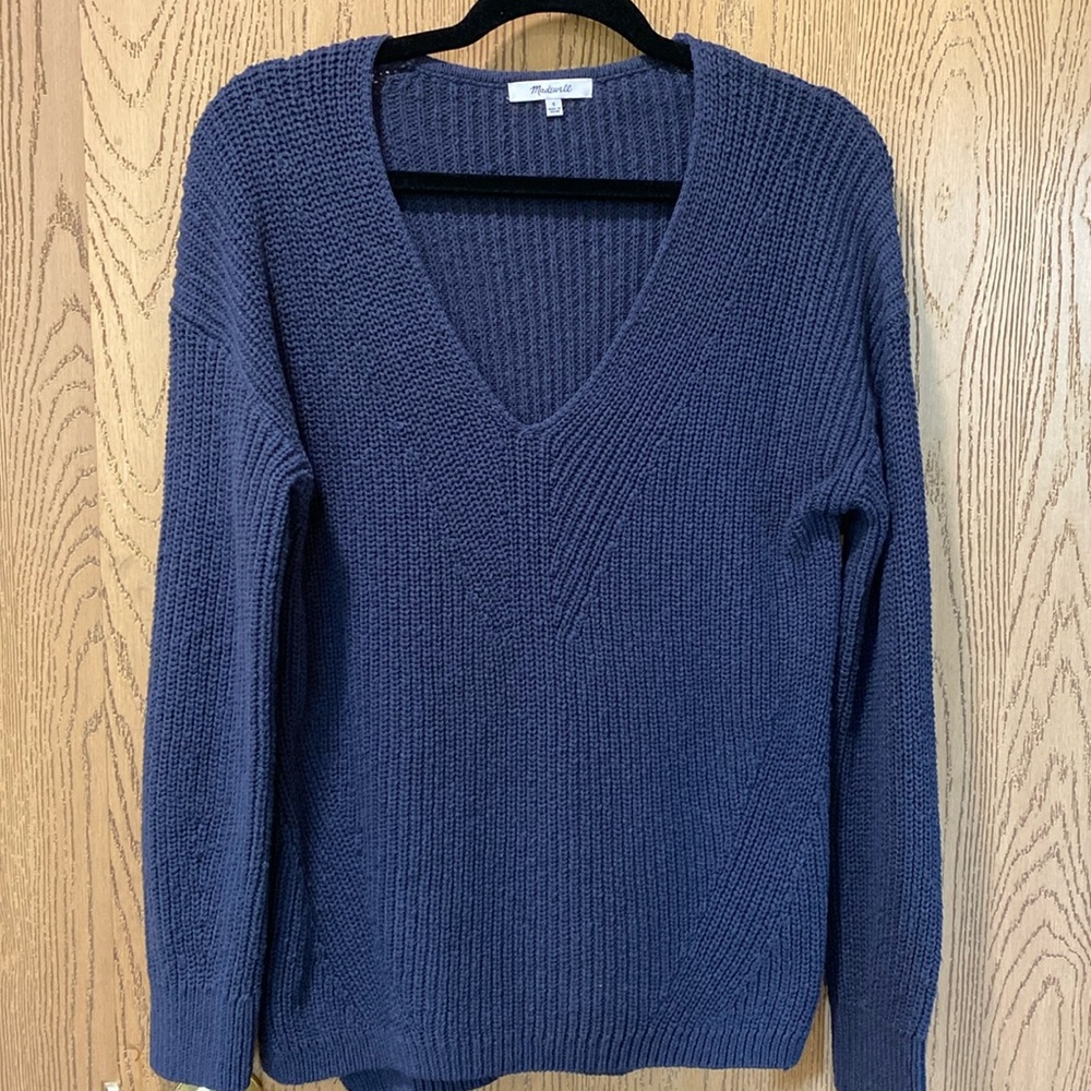 Madewell navy knit sweater